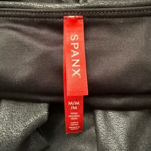 Spanx Faux Leather Leggings for Women, Size MP, Black